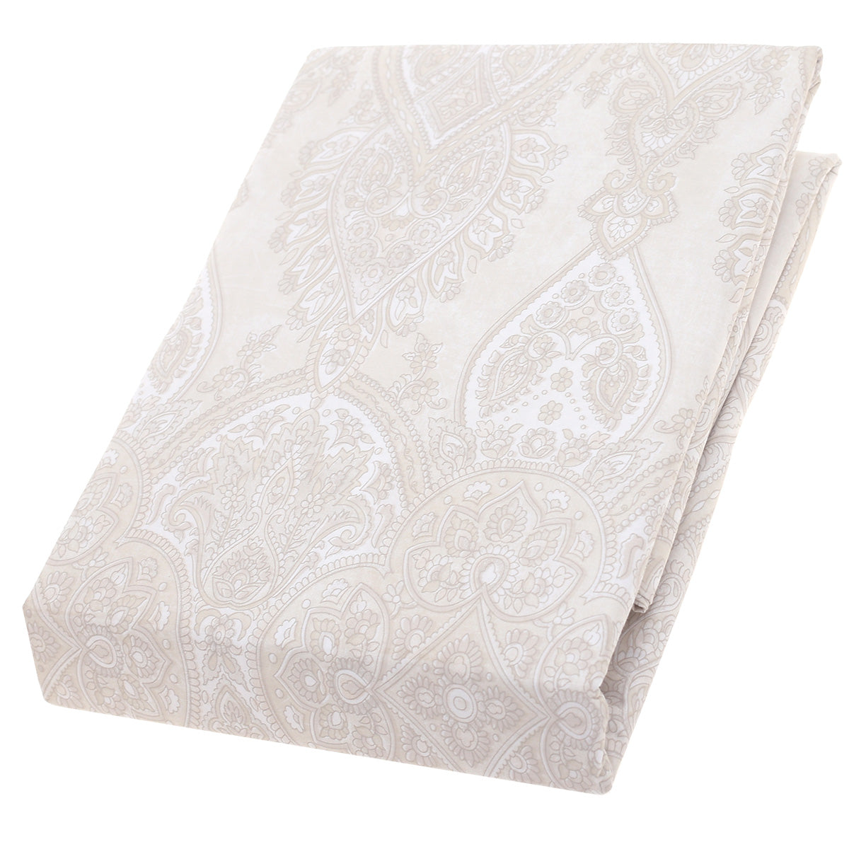 Self Beige Double Bed Sheet Ð 96x102" | Percale Cotton