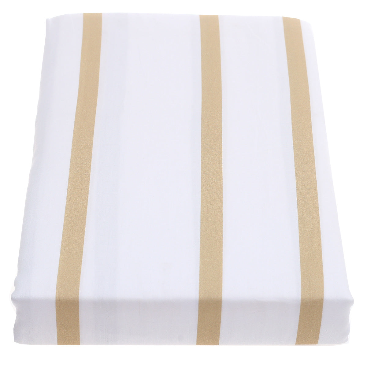 White & Black Stripe Double Bed Sheet Ð 96x102" | Satin Finish