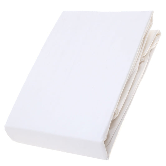 White Double Fitted Sheet Ð 72x78" | Percale Cotton
