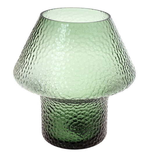 Glass Vase Green 9X9X10Inch HY-036