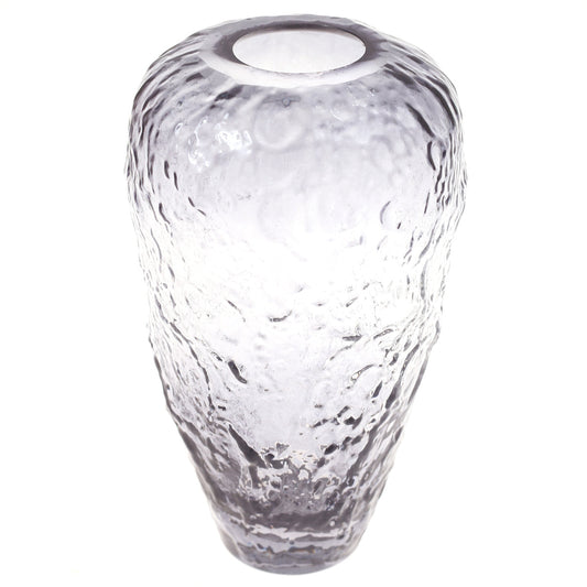 Glass Vase M Grey 5.5X5.5X9Inch HY-018