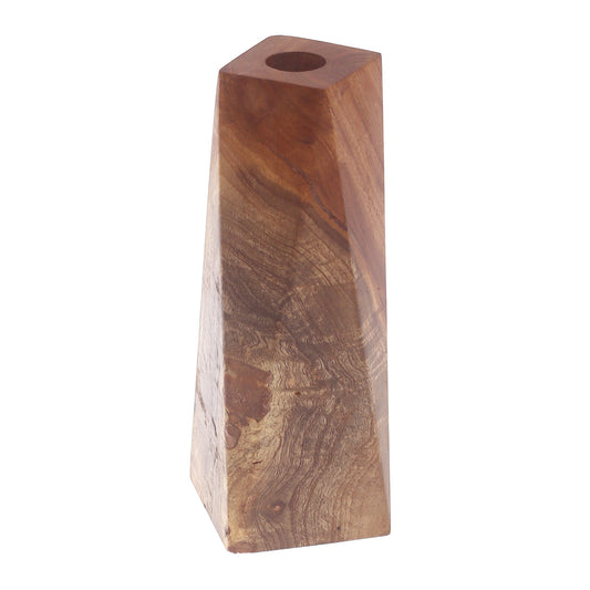 Elongated Wooden Candle Holder Ð Medium (T)