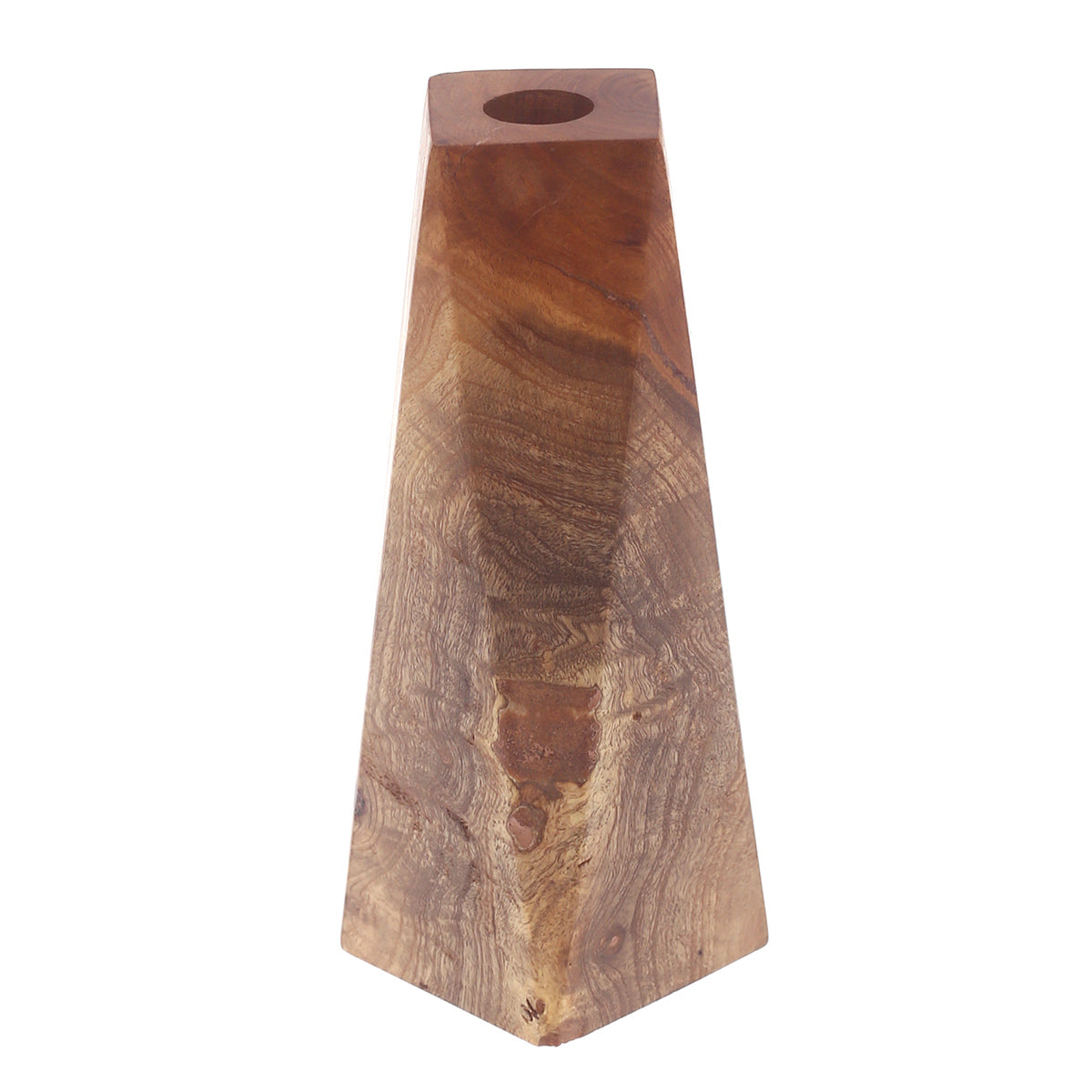 Elongated Wooden Candle Holder Ð Medium (T)