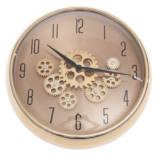 Elegant Gold Gear Design Wall Clock Ð Modern Industrial Style (Model 2002)