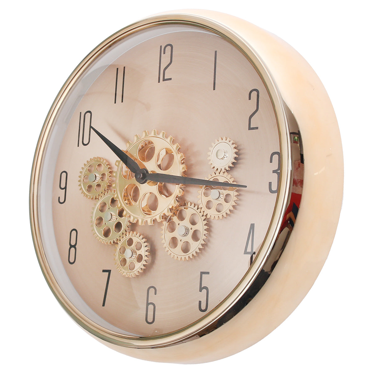 Elegant Gold Gear Design Wall Clock Ð Modern Industrial Style (Model 2002)