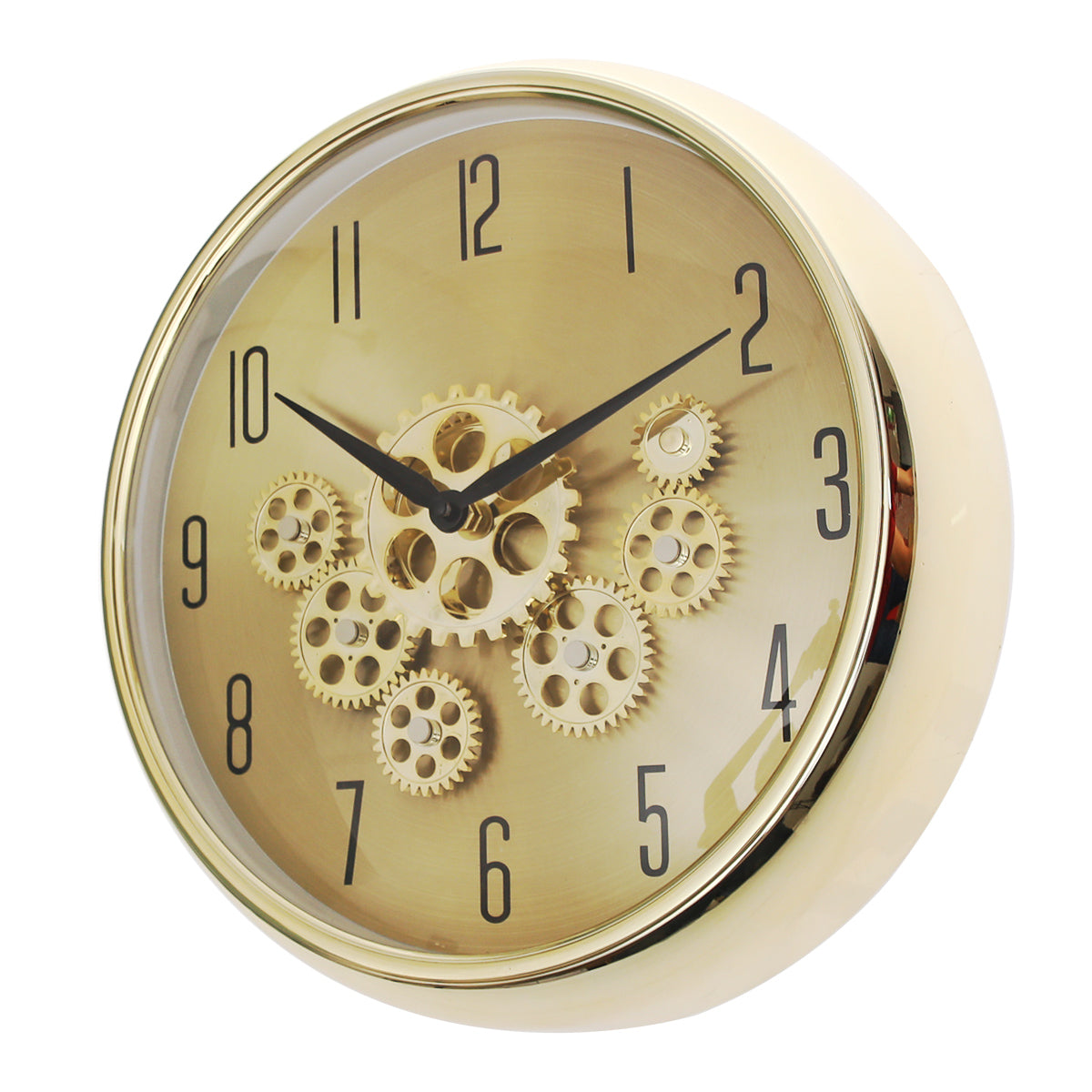 Wall Clock Ð Rose Gold with Exposed Gear Design (Model 2002)