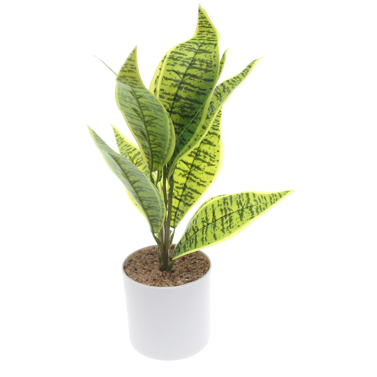 Table Plant D # 3 Green Ð White Pot Ð 830933