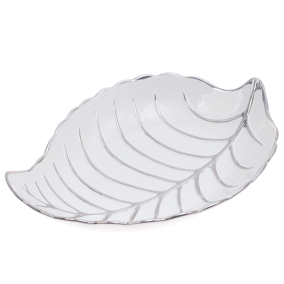 Elegant Serving Dish Ð Shallow Leaf Design (.21102)