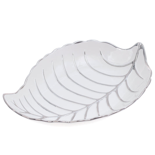 Elegant Serving Dish Ð Shallow Leaf Design (.21102)