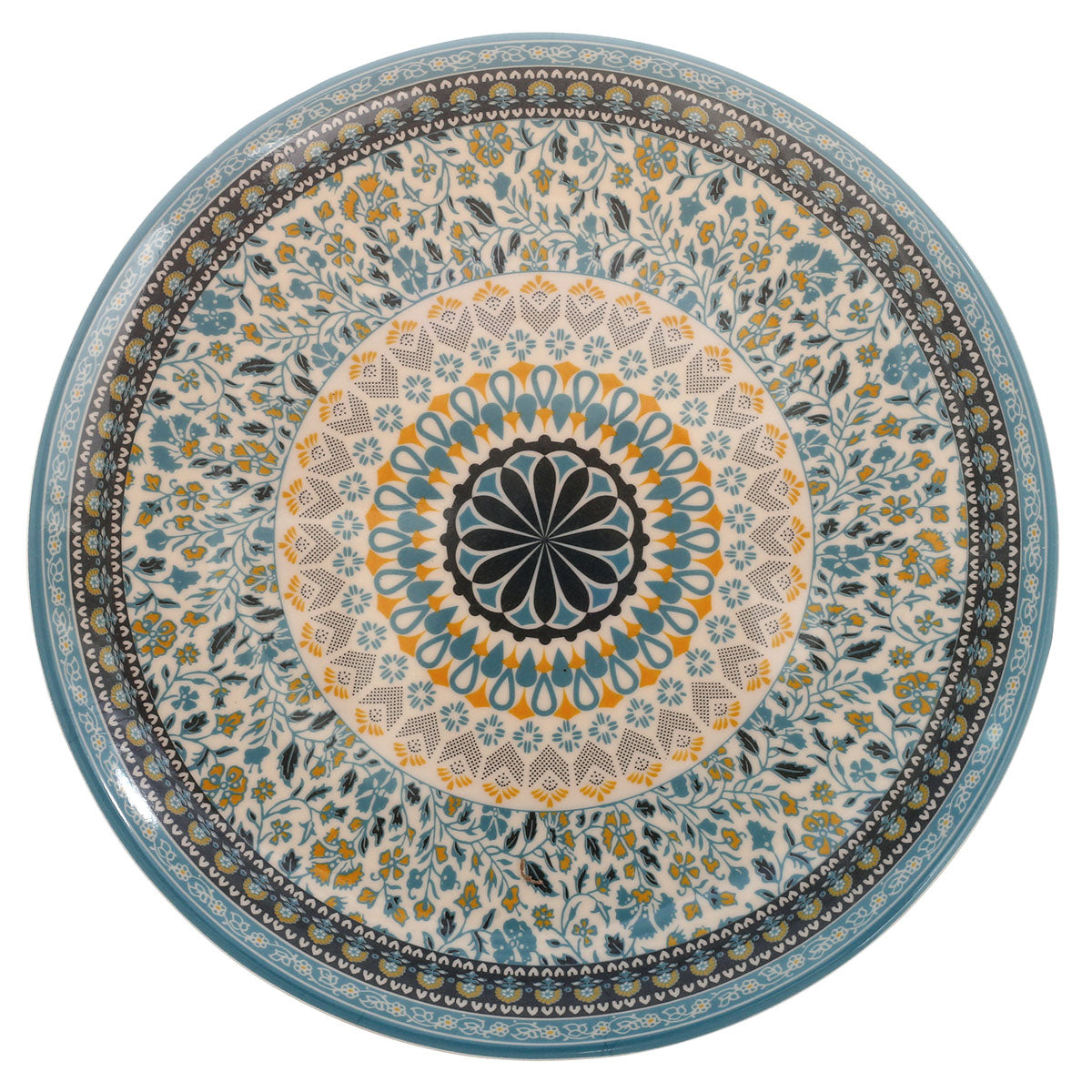 43PCS 8 Person Dinner Set Blue Mosaic