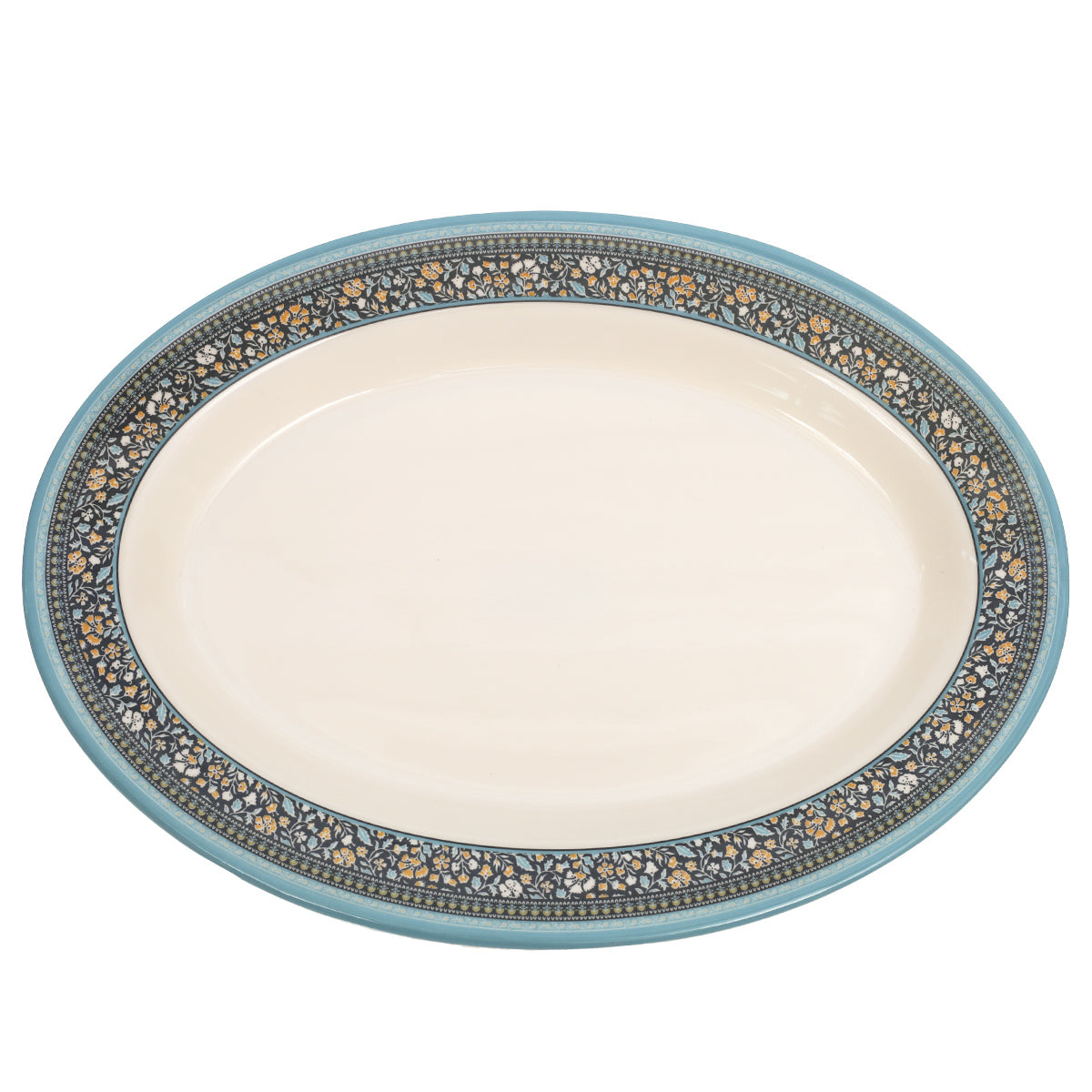 43PCS 8 Person Dinner Set Blue Mosaic