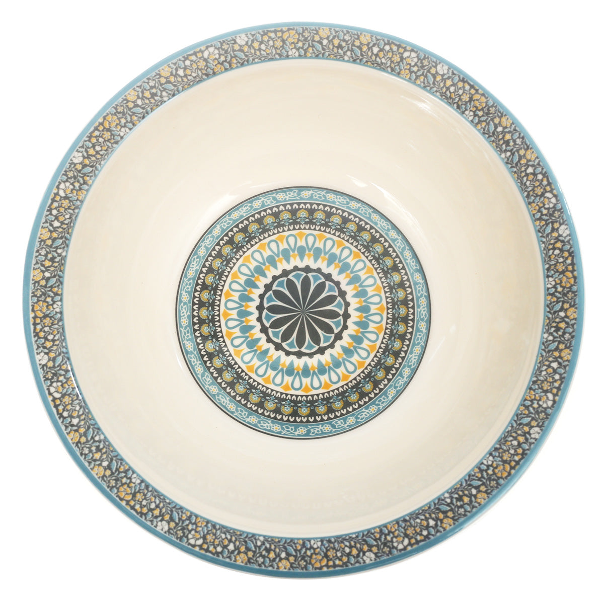 43PCS 8 Person Dinner Set Blue Mosaic
