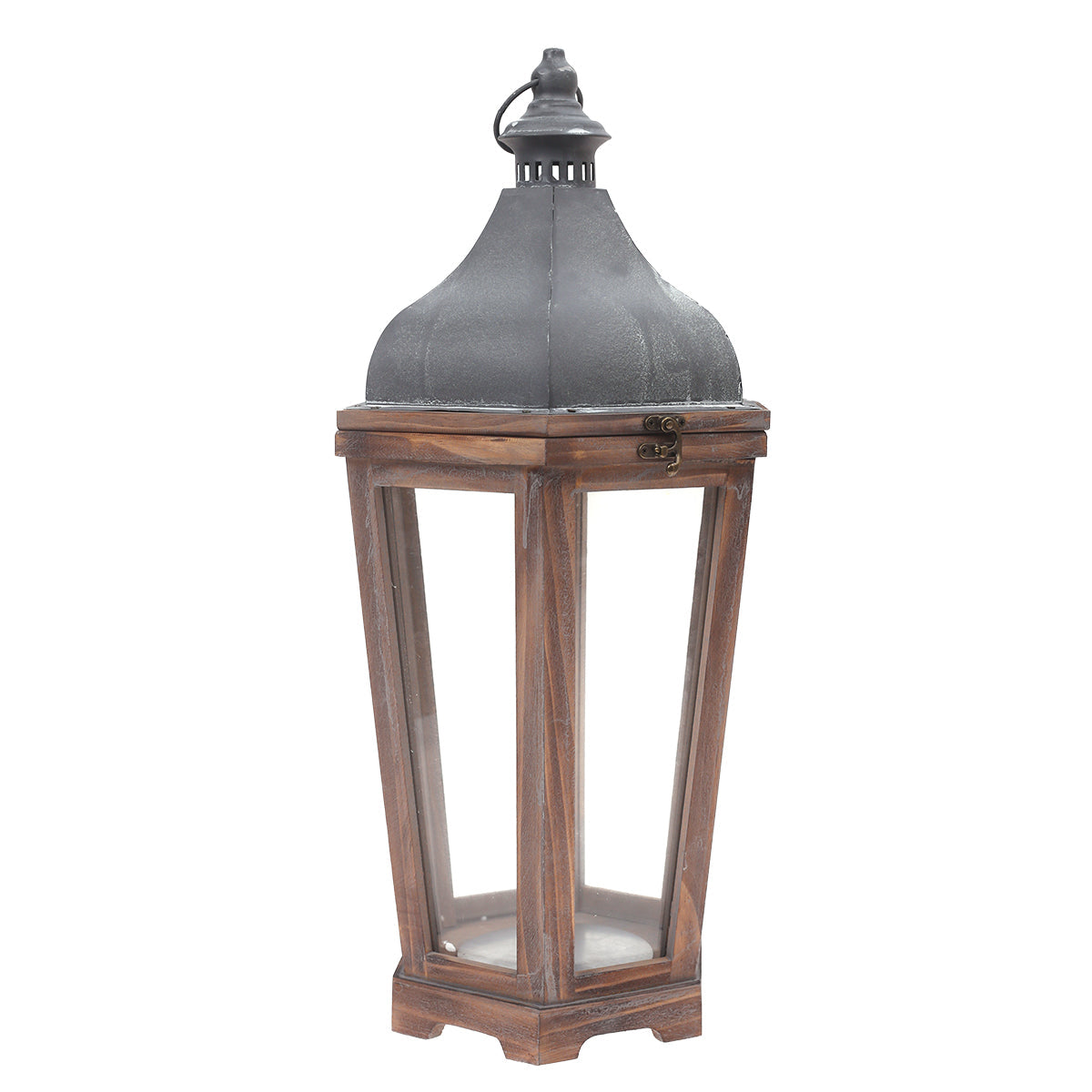 Floor Lantern Natural 11.3 X 11.3 X 23.5 Inch WL-005
