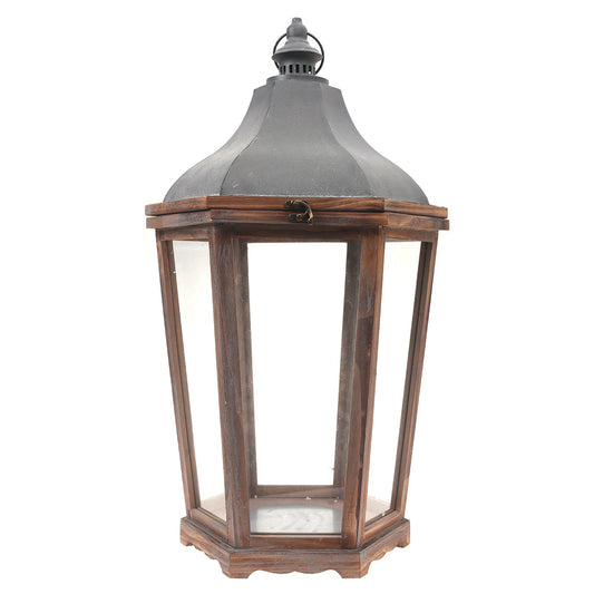 Floor Lantern Natural 15.6 X 15.6 X 30 Inch WL-005