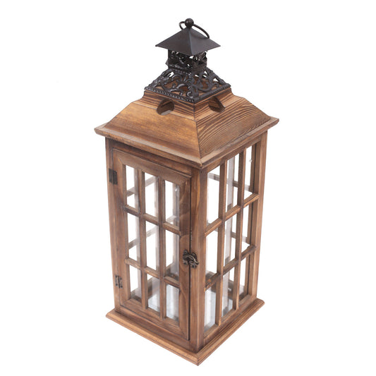 Floor Lantern Natural 8 X 8 X 21.5 Inch WL-002