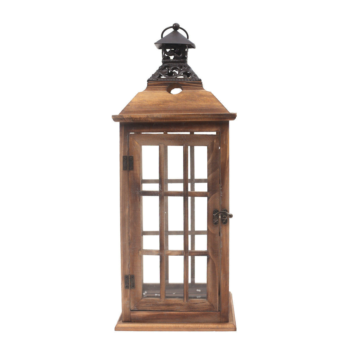Floor Lantern Natural 8 X 8 X 21.5 Inch WL-002