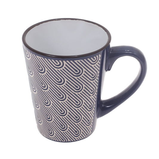 Mug Black & Blue 4 X 4 X 4 Inch MHT-011