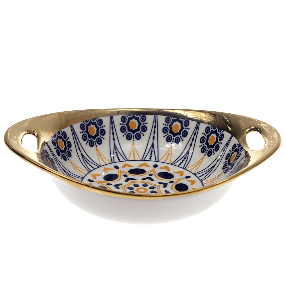 Oval Bowl Printed Multi 7 X 5 Inch Hc23