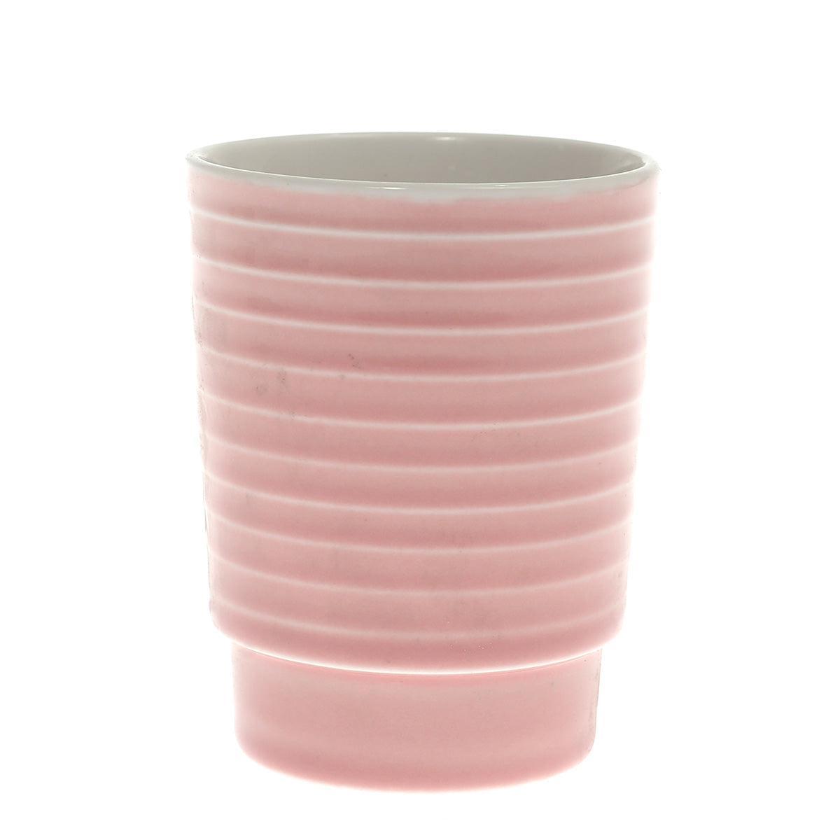 Ceramic Glass Pink 3 X 3 X 4 Inch Yll-70