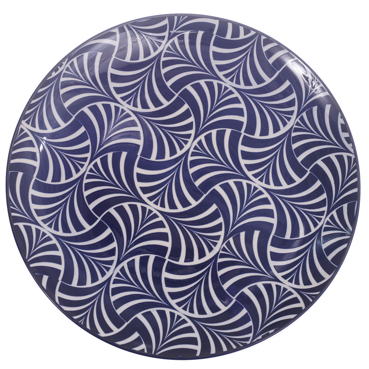 Dinner Plate Hour Print Blue 11 Inch Yll-94