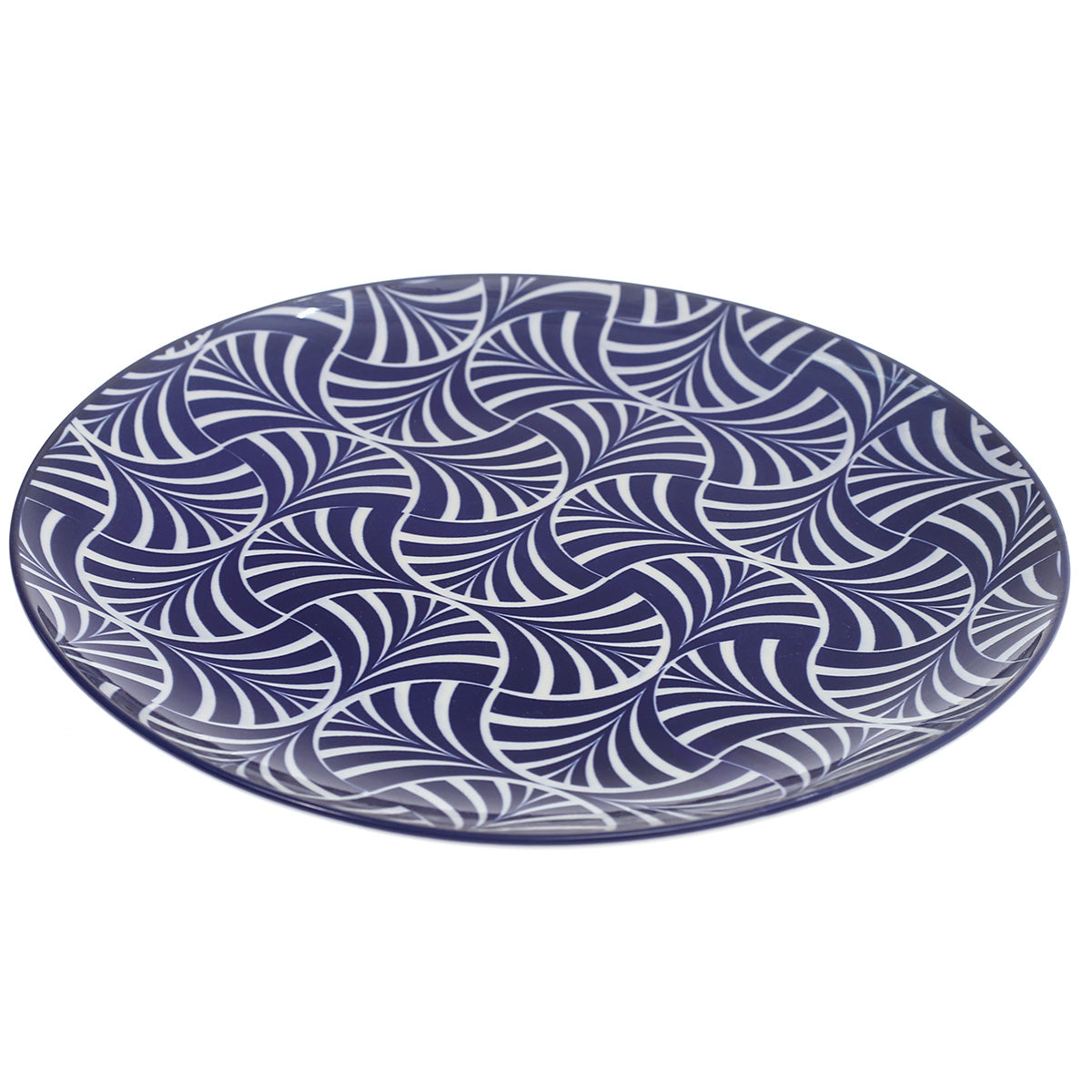 Dinner Plate Hour Print Blue 11 Inch Yll-94