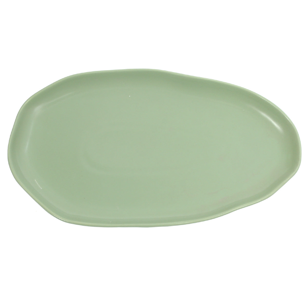 Oval Platter Light Green 12 X 7 X 1 Inch Yll-22
