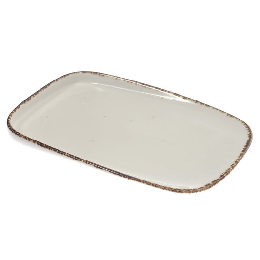 Rectangle Platter White 10 X 6.5 Inch Yll-46