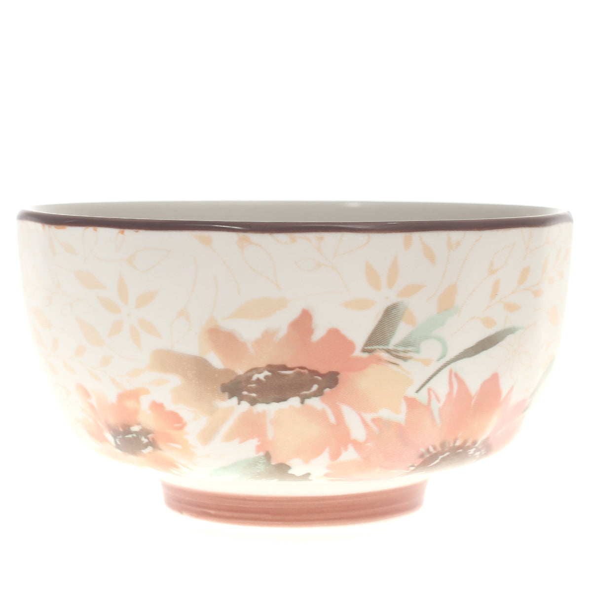 Round Bowl Printed Orange 5.5 Inch Yll-61