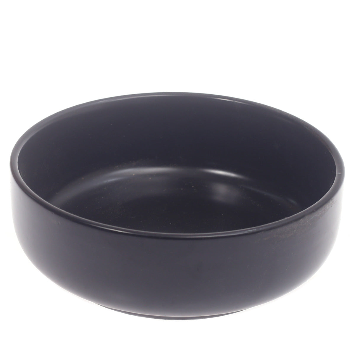 Round Flat Bowl Black 6 Inch Yll-13