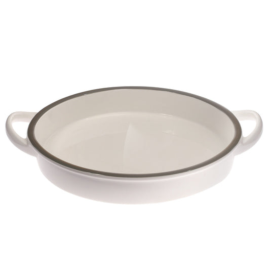 Round Serving Dish White 9 Inch Yll-05
