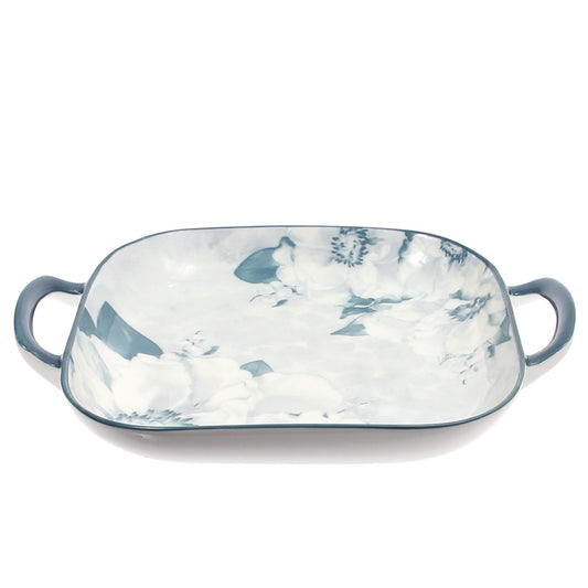 Rectangle Platter Printed Blue 14 X 7 Inch Yll-60