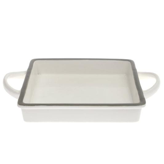 Square Serving Dish White 10 X 7 Inch Yll-02