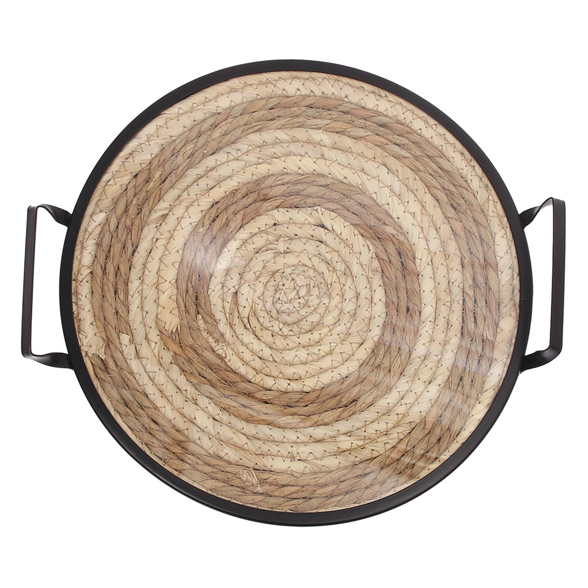 Round Tray Small Black 12 Inch CZG-06
