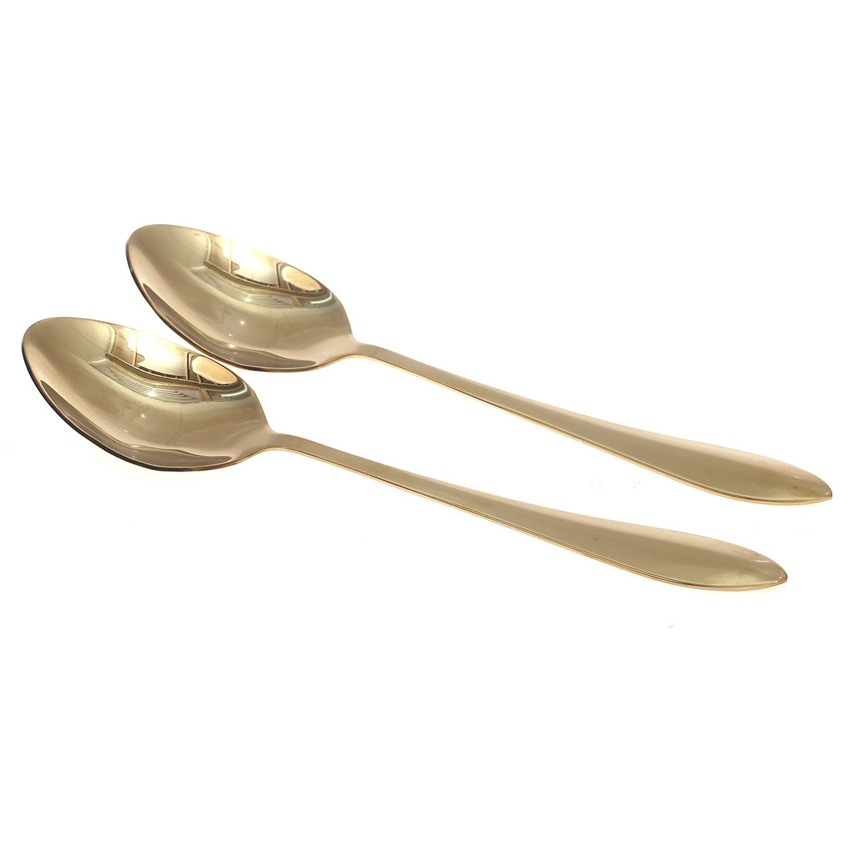 2Pcs Oval Curry Spoon Ð Golden Pioneer Stainless Steel Serving Spoons