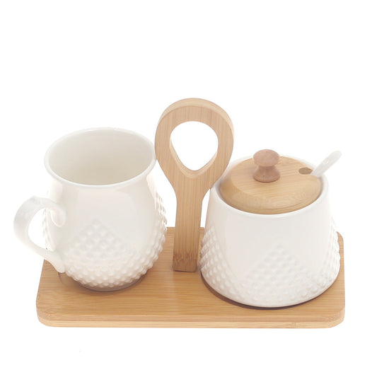 Milk Pot & Sugar Pot Set Ð Elegant Ceramic Serveware (7592)