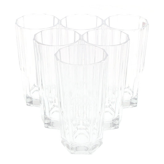 6PCS Glass Set Ð 328ml | Premium Octagon Cut Drinking Glasses