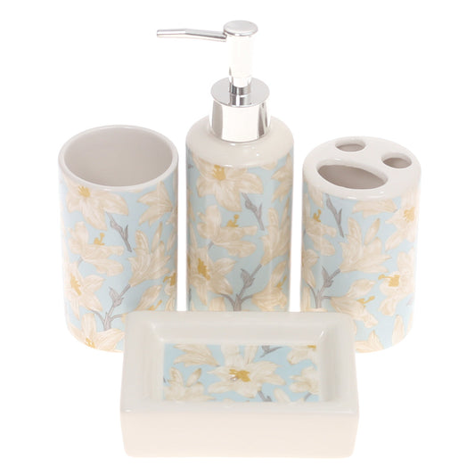 4Pcs Bath Set Blue 9 X 9 Inch Gs-04