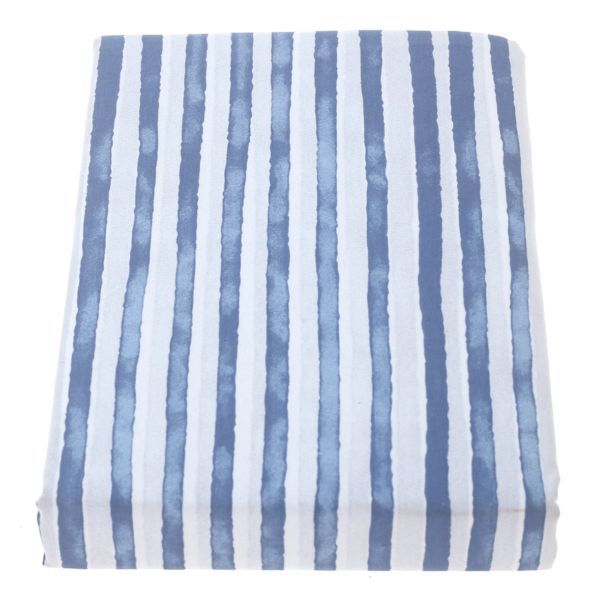 Blue & White Stripe Double Bed Sheet 96x102"