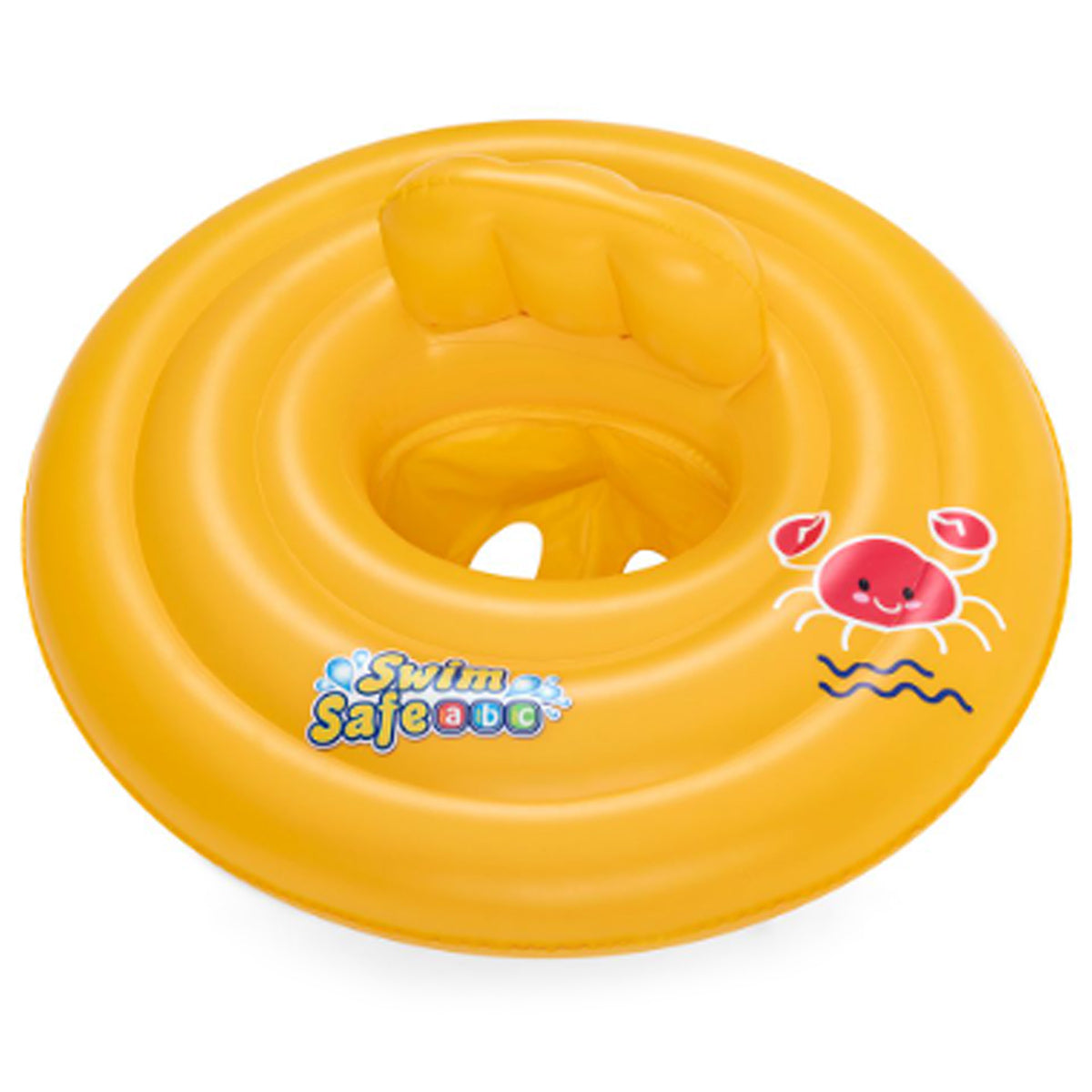 Wondersplash 32096 Baby Swim Ring - ?27"/69cm 3-Ring Pool Float w/Safety Seat | Swim Safe