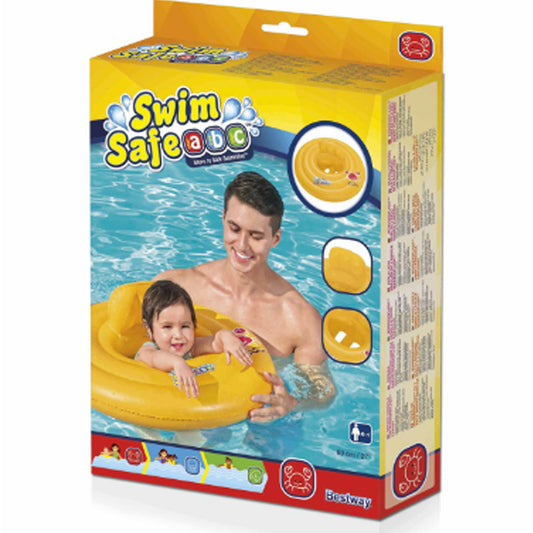 Wondersplash 32096 Baby Swim Ring - ?27"/69cm 3-Ring Pool Float w/Safety Seat | Swim Safe
