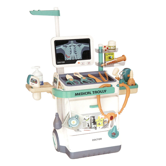 B/O Doctor Trolley Play Set for Kids Ð Light & Sound Medical Kit (660-89)