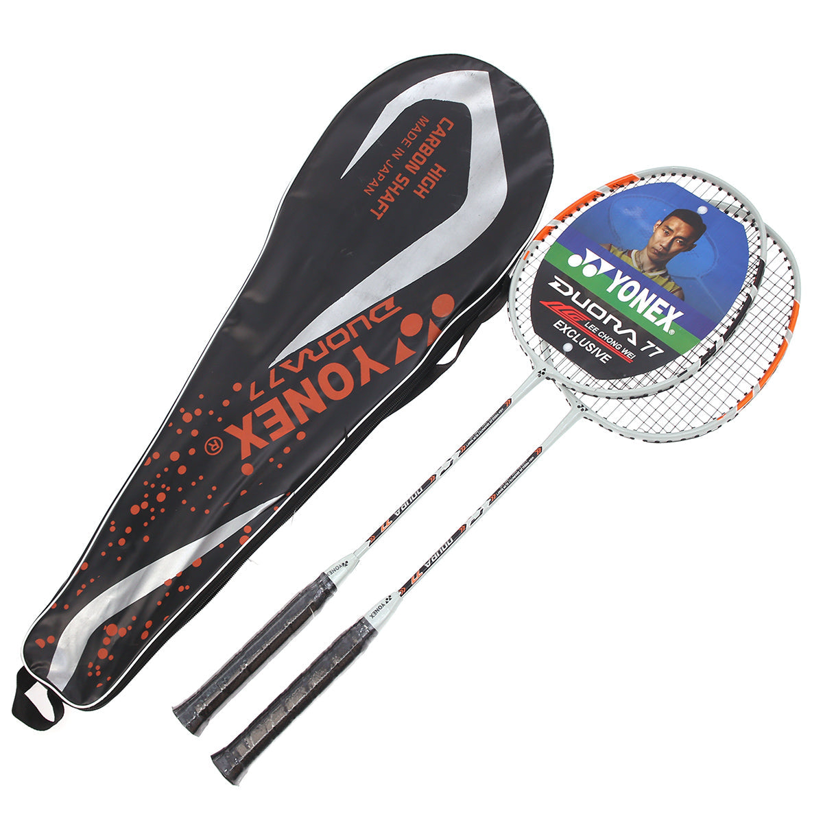Yonex DURA 77PK Badminton Racket Set Ð 2 Pieces, Lightweight & Durable