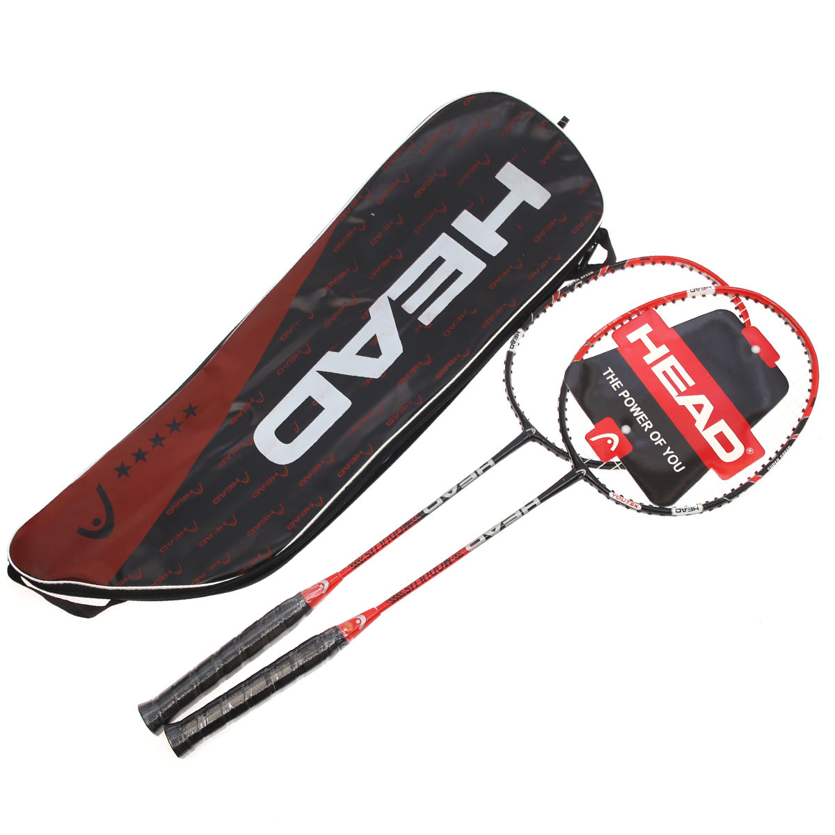 T-Less Head Badminton Racket Set Ð 2 Pieces, Lightweight & Flexible Design