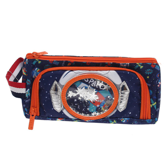 Space Explorer Pencil Pouch Ð U2099 | Galaxy Theme with 3D Window & Stars