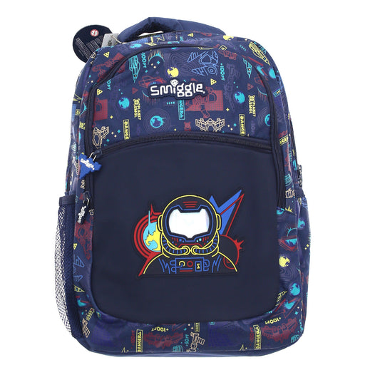Smiggle Large School Bag Ð Space Hero Edition (Navy Multicolor)