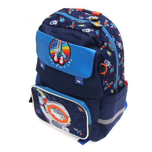 Space Astronaut School Bag Ð Customizable Name Patch | U2081 VEST (with Pencil Pouch)