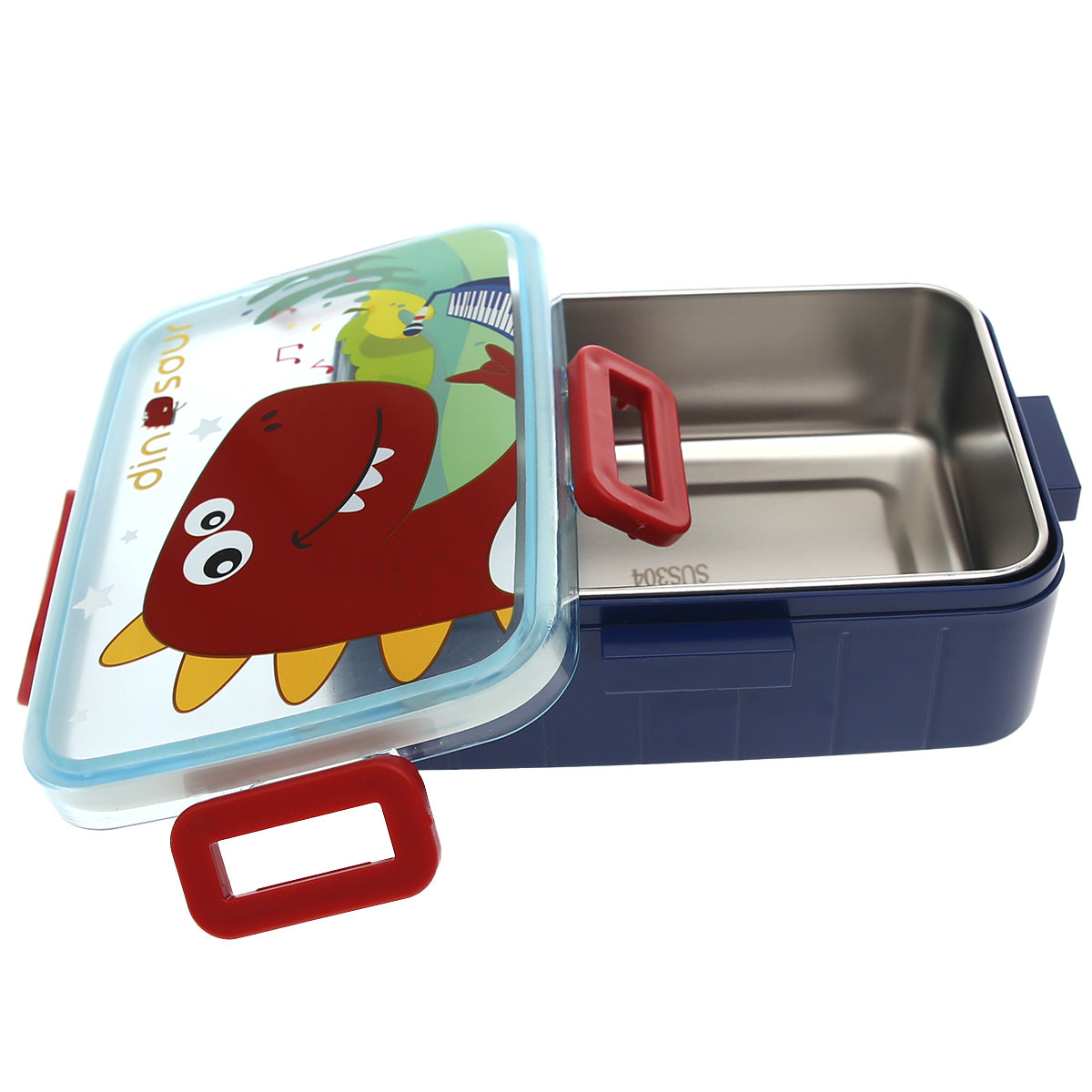 Kids Stainless Steel Lunch Box Ð Dinosaur Print (Leak-Proof | 900ml)