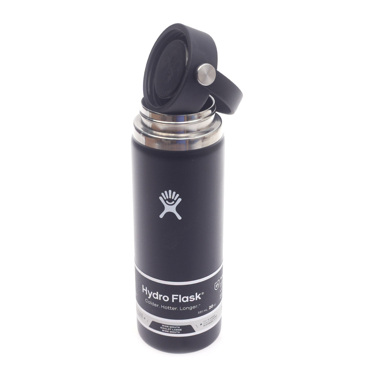 Hydro Flask 20oz Wide Mouth Bottle Ð Black | Vacuum Insulated Stainless Steel