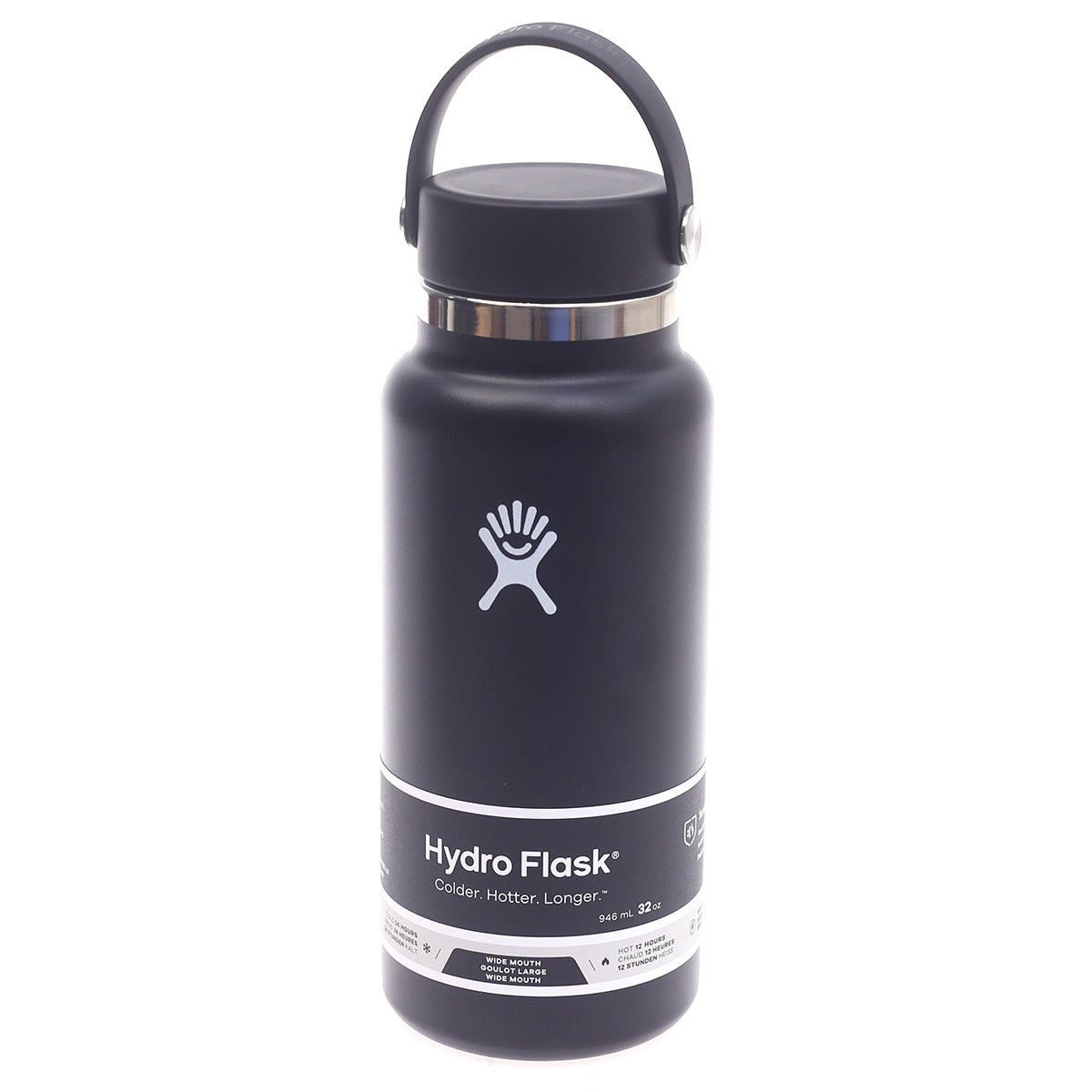 Hydro Flask 32oz Wide Mouth Bottle Ð Black | Large Insulated Stainless Steel Water Bottle
