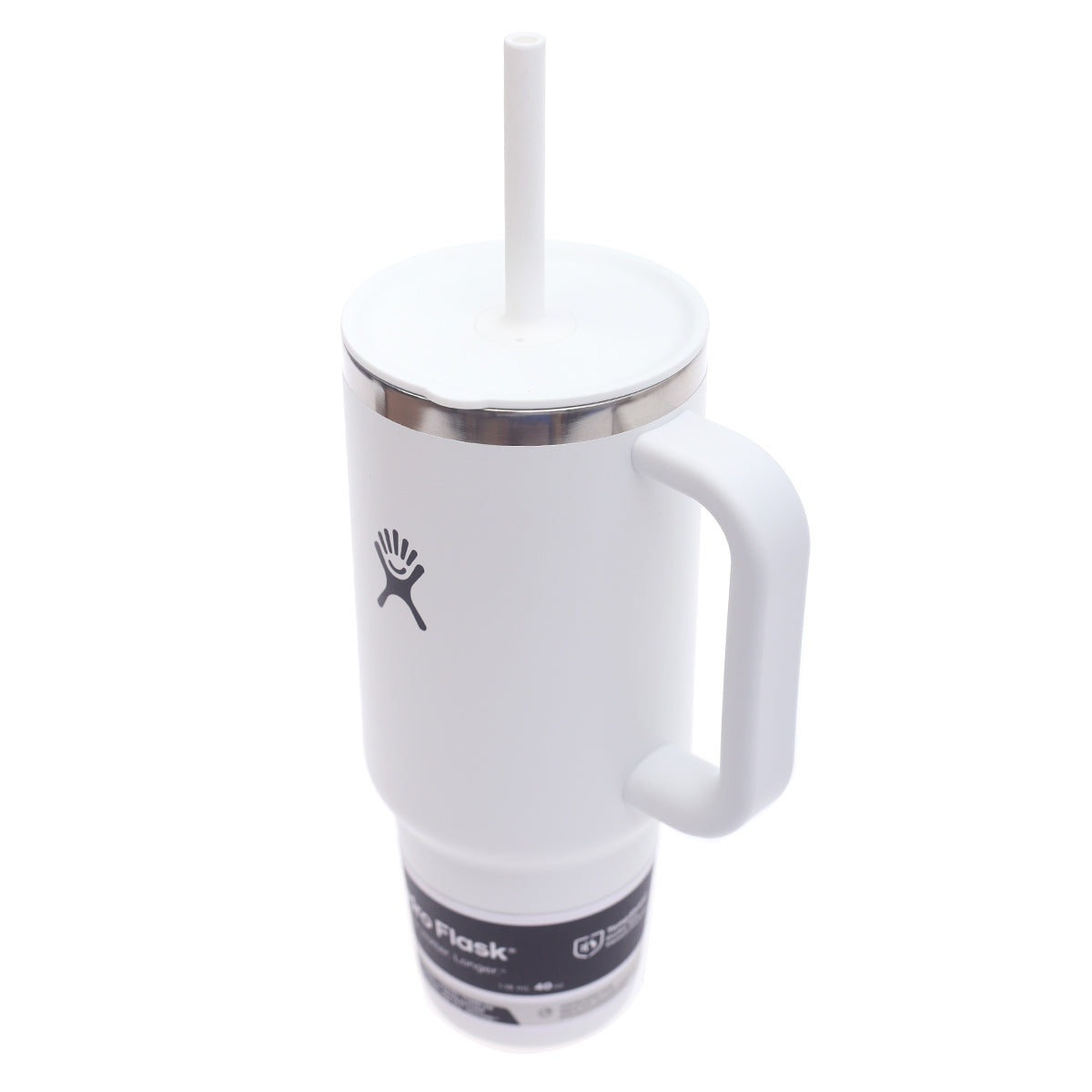Hydro Flask 40oz All Around Travel Tumbler Ð White | Insulated Mug with Handle & Straw Lid